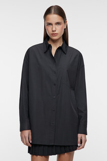 Рубашка oversize удлиненная с нагрудным карманом Befree