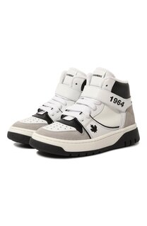 Высокие кеды из кожи Dsquared2