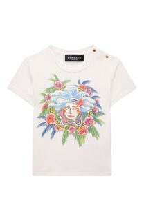 Хлопковая футболка Versace