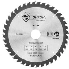 Пильный диск по дереву Энкор