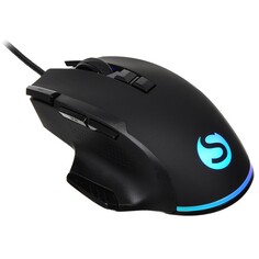 Мышь sunwind sw-m850g, игровая, проводная, 6400 dpi, usb, подсветка, черная NO Brand