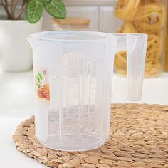Кувшин мерный sugar&amp;spice honey, 1 л, 16,5×11×14,6 см, цвет прозрачный NO Brand