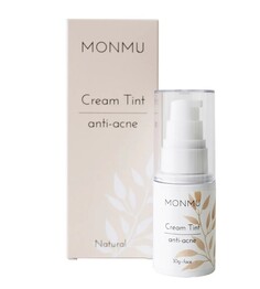 Anti-acne крем - тинт с эффектом сияния тон натуральный 30г Monmu