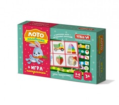 Настольные игры Стеллар Лото Половинки + Игра Наперегонки