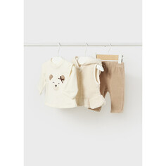 Комплекты детской одежды Mayoral Newborn Спортивный костюм для девочки тройка (жилет, логслив, штаны) 2667
