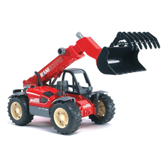Машины Bruder Погрузчик колёсный Manitou MLT 633 с телескопическим ковшом