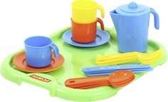 Ролевые игры Полесье Набор посуды с подносом Анюта