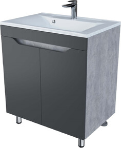 Тумба серый матовый/цемент 78,4 см Stella Polar Абигель SP-00001080