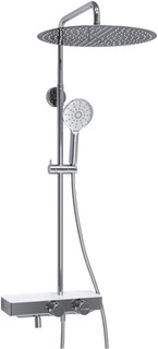 Душевая система 400 мм WasserKRAFT Aller A113.117.127.CH Thermo