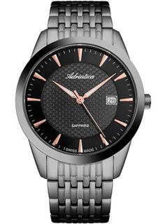 Швейцарские наручные мужские часы Adriatica 1288.S1R4Q. Коллекция Gents
