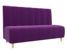 Прямой диван Ральф Микровельвет Фиолетовый Bravo