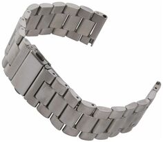 Ремешок Red Line для часов универсальный раскладной 22 mm, металл серебристый