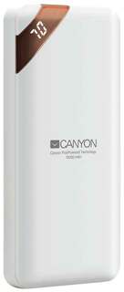 Внешний аккумулятор Canyon Power Bank 10000mAh White CNE-CPBP10W
