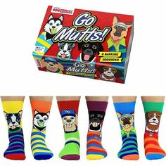Носки Go Mutts, 3 пары, размер 39-46 Sock Academy