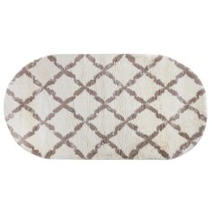 Ковер интерьерный 0.8х1.5 м, Silvano, Gold Shaggy, овальный, цв. White/White, 0A297A