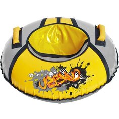 Санки-ватрушка Nika, с граффити, 95 см, 100 кг, с буксировочным тросом, с ручками, 2 ручки, ТБ1КР-95/ГО