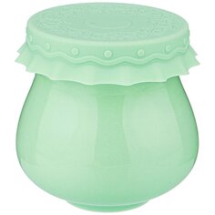 Банка для сыпучих продуктов, фарфор, 0.3 л, с крышкой, Lefard, Времена года, 359-771, мятная