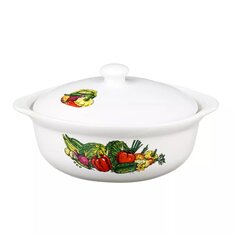 Кастрюля керамика, 2 л, с крышкой, крышка керамика, Millimi, Аппетит, 826-258