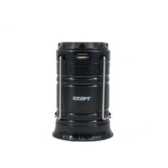 Фонарь кемпинговый, встроенный аккумулятор, Старт, LCE 501-B1 Black, зарядка от сети 220 В, ABS-пластик, черный, на солнечной батарее, 12247