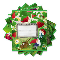 Тетрадь Erich Krause Гномики линейка в ассортименте 12 л