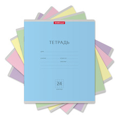 Тетрадь Erich Krause клетка в ассортименте 24 л