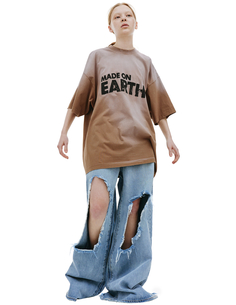 Футболка с принтом Made On Earth Vetements