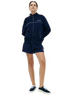 Синяя толстовка на молнии Sporty & Rich
