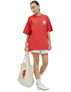 Красная футболка с принтом Apple SRHC Sporty & Rich