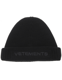 Шерстяная шапка с логотипом Vetements