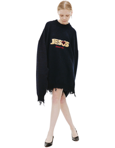 Шерстяной свитер Jesus Loves Me Vetements
