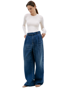 Широкие джинсы с защипами Undercover