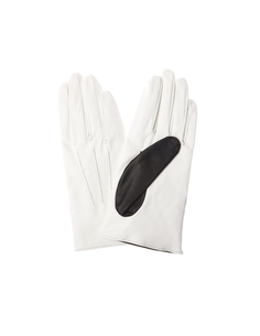 Белые кожаные перчатки Yohji Yamamoto