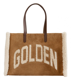 Коричневая сумка California с логотипом Golden Goose