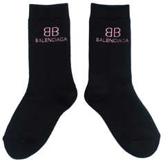 Черные носки с логотипом Balenciaga