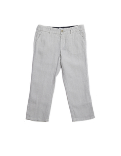 Серые льняные брюки-чинос 120% Lino Kids
