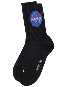Черные носки с принтом NASA Balenciaga
