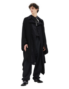 Пальто с объемными рукавами Yohji Yamamoto