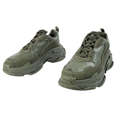 Зеленые кроссовки Triple S с логотипом Balenciaga