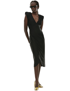 Платье миди с запахом Vetements