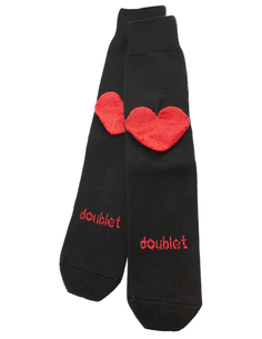 Носки с сердцем на пятке Doublet