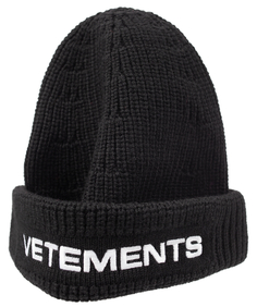 Шерстяная шапка с логотипом Vetements