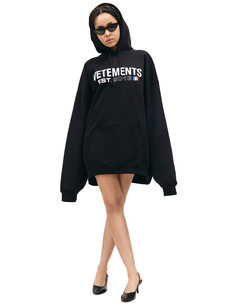 Оверсайз худи с принтом Vetements