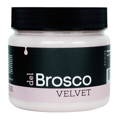 Краски и эмали для дерева краска акриловая DEL BROSCO Velvet интерьерная 0,4л розовая, арт.2515158