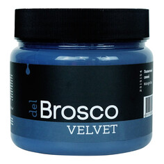 Краски и эмали для дерева краска акриловая DEL BROSCO Velvet интерьерная 0,4л синяя, арт.2515154