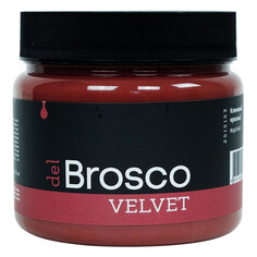 Краски и эмали для дерева краска акриловая DEL BROSCO Velvet интерьерная 0,4л красный, арт.2515153