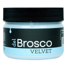 Краски и эмали для дерева краска акриловая DEL BROSCO Velvet интерьерная 0,25л голубая, арт.2504175
