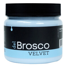 Краски и эмали для дерева краска акриловая DEL BROSCO Velvet интерьерная 0,4л голубая, арт.2515175