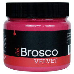 Краски и эмали для дерева краска акриловая DEL BROSCO Velvet интерьерная 0,4л розовая, арт.2515193