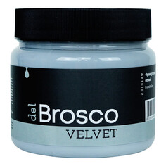 Краски и эмали для дерева краска акриловая DEL BROSCO Velvet интерьерная 0,4л серая, арт.2515199