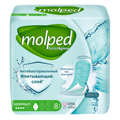 Прокладки и тампоны прокладки MOLPED Extra Hygiene Нормал антибактериальные 8шт